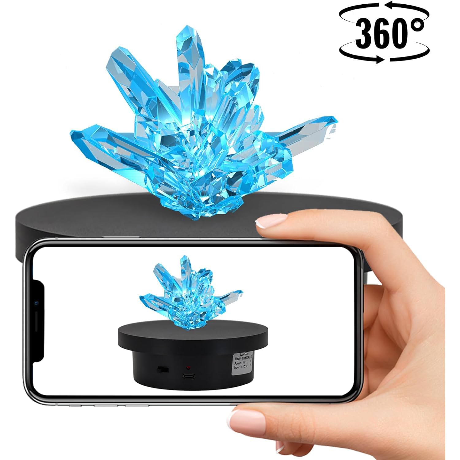 Turn Table For Cake Frosting, 360 Degree Rotating Display Stand, Turntable For Cake. Multi-Functional Turntable For Photography,